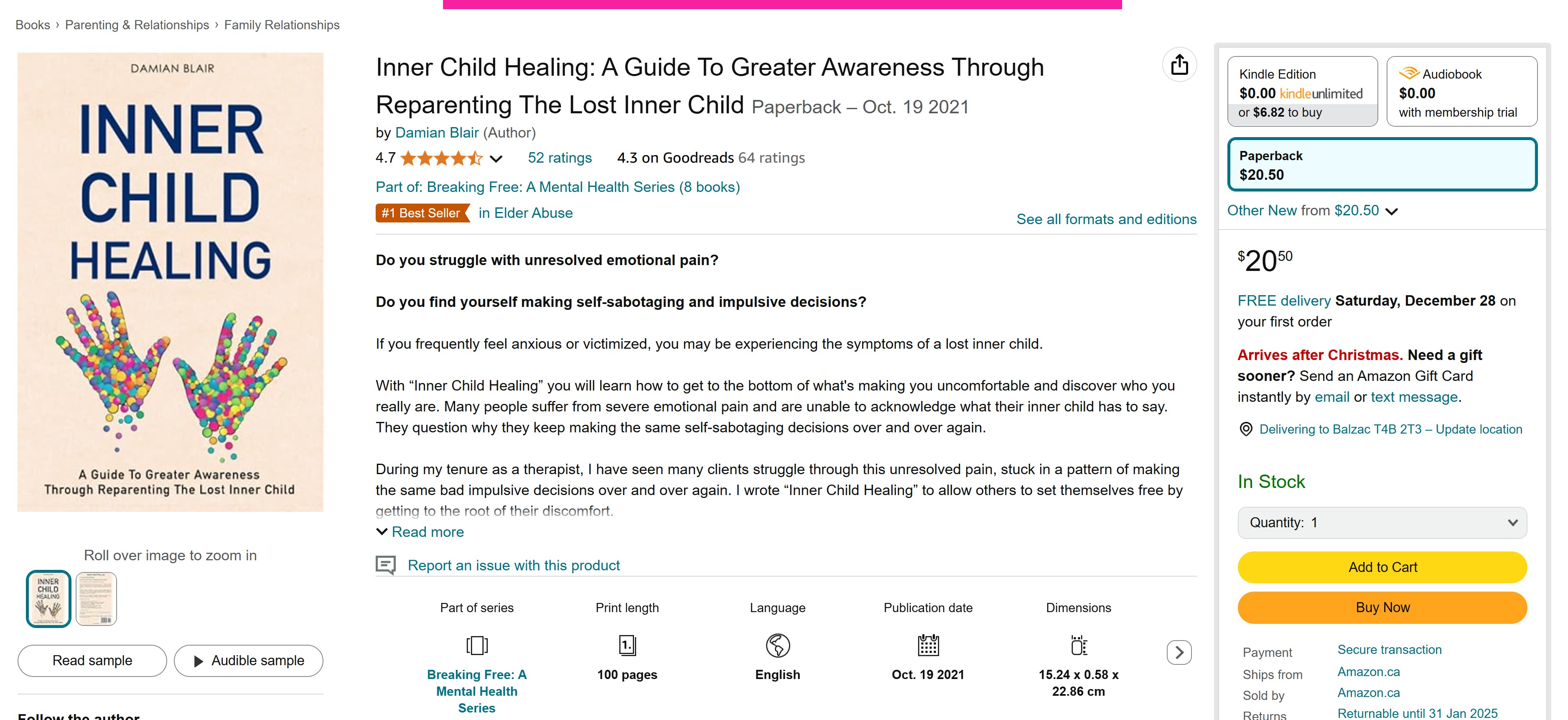 Amazon bestseller screenshot